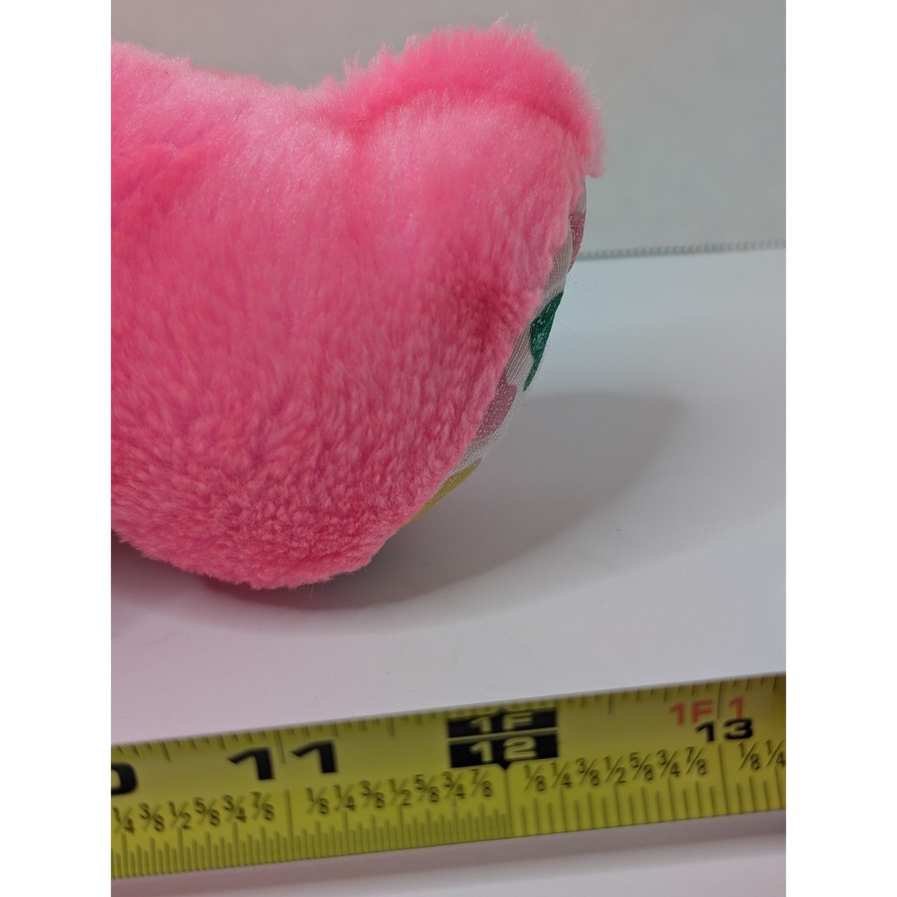 Vintage 1989 Yum Yum Pink Bunny Plush Cookie Candy Hearts Valentine Stuffed - Picture 8 of 13